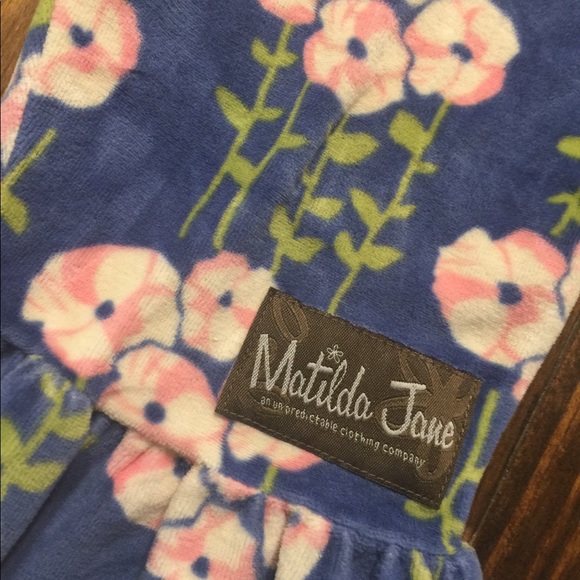 Matilda Jane Floral Velour Ruffle Pants - Picture 2 of 4